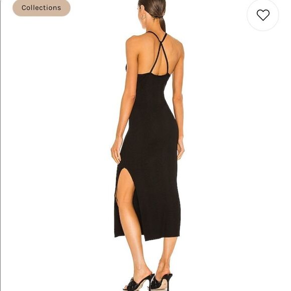 THE RANGE Framed Rib Tank Dress in Black - Picture 3 of 14